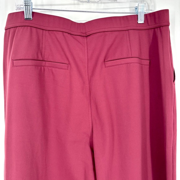 NWT Halara Flex High Waisted Work Flare Sz XL Regular‎ Fit Pleated Burgundy - Picture 9 of 13